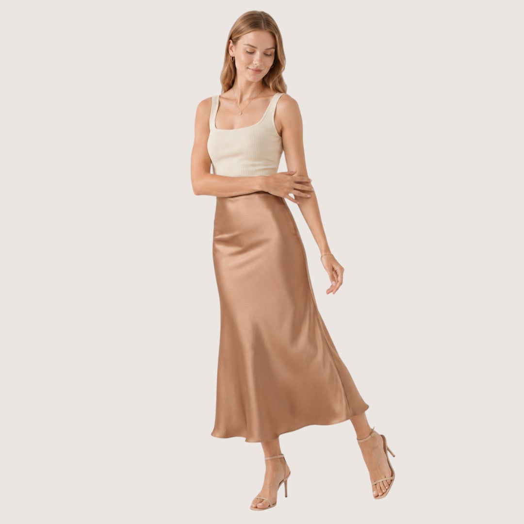 Velisse | Women’s Satin Maxi Skirt
