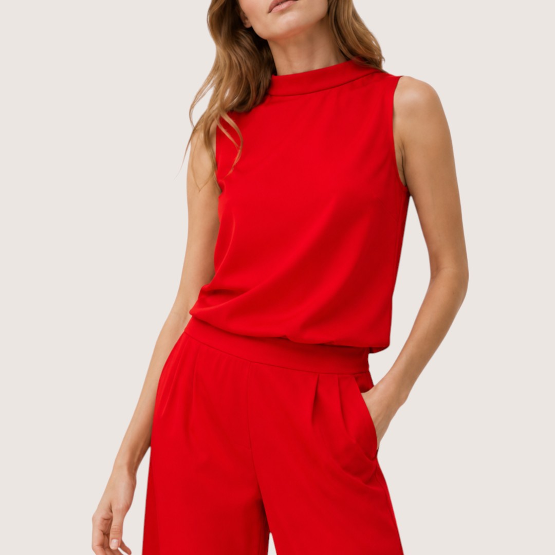 Naviera | Women’s Sleeveless Wide-Leg Jumpsuit Set