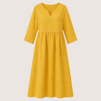 Rosavelle | Women’s Relaxed Linen Midi Dress