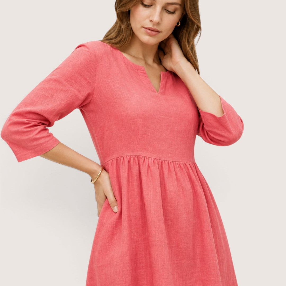 Rosavelle | Women’s Relaxed Linen Midi Dress