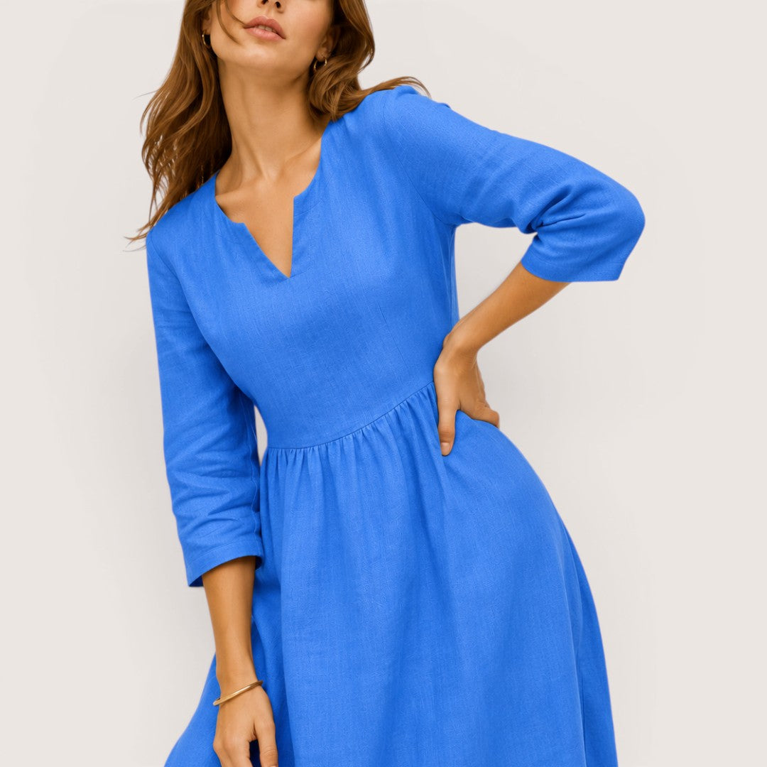 Rosavelle | Women’s Relaxed Linen Midi Dress