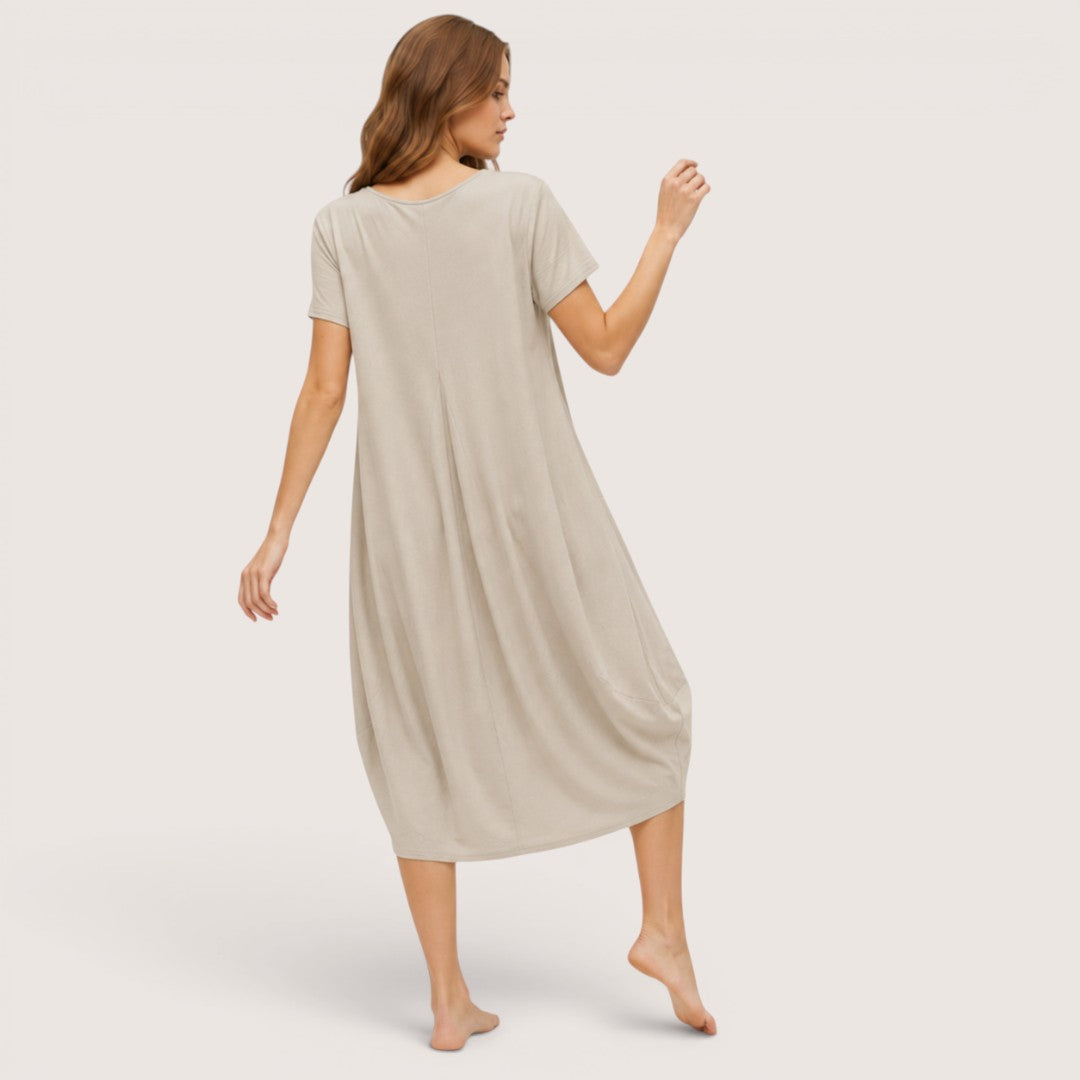 Terravelle | Women’s Relaxed Pocket Midi Dress