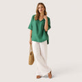 Lurelia | Women’s Relaxed V-Neck Linen Blouse