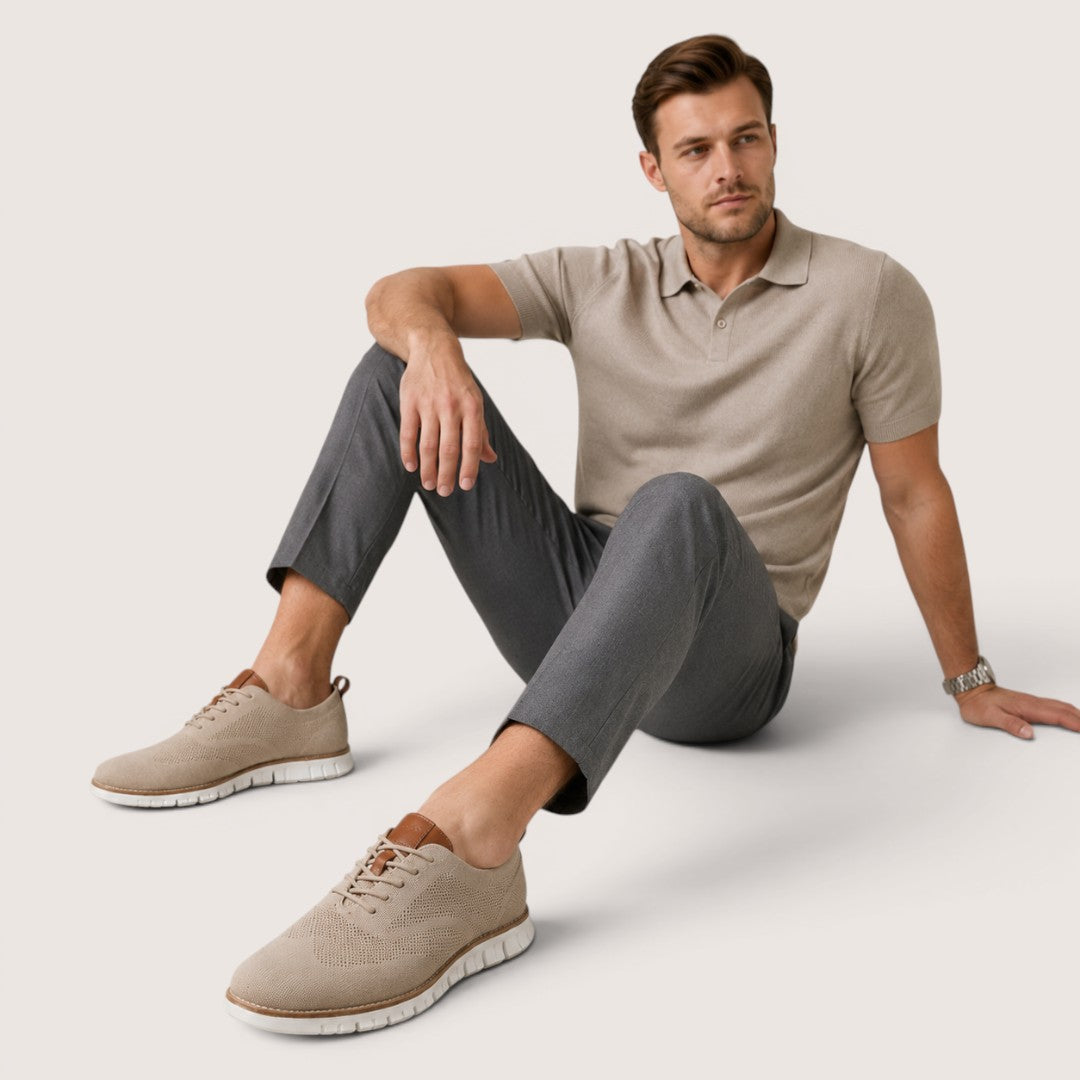 Aurevon | Men’s Breathable Knit Casual Sneakers