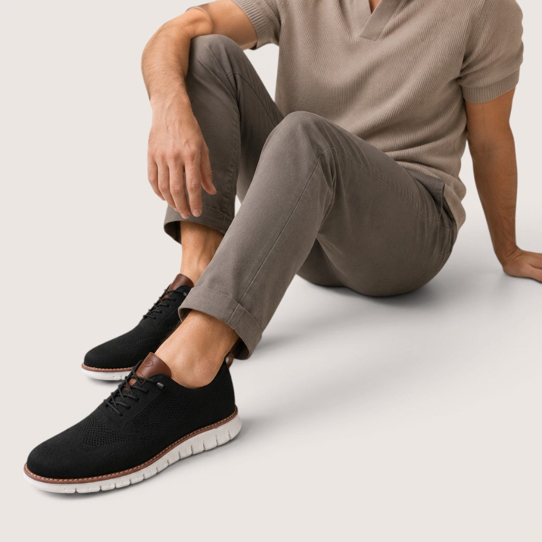 Aurevon | Men’s Breathable Knit Casual Sneakers