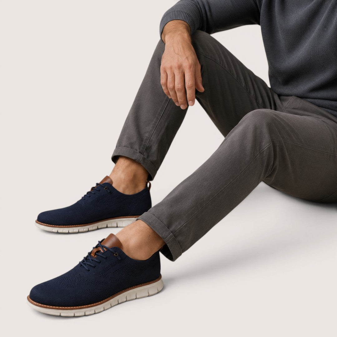 Aurevon | Men’s Breathable Knit Casual Sneakers