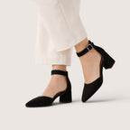 Velanique | Women’s Pointed Toe Ankle Strap Heels