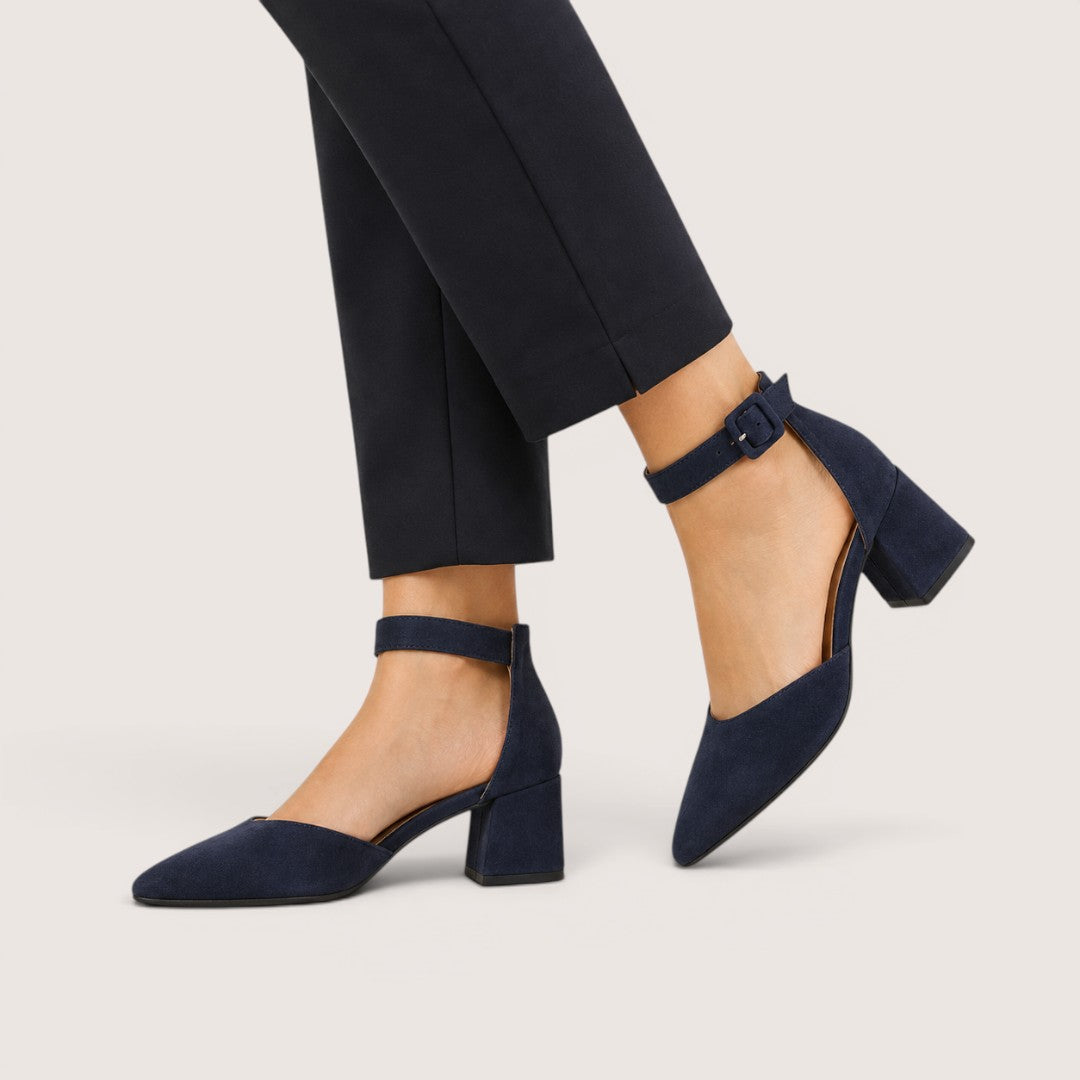 Velanique | Women’s Pointed Toe Ankle Strap Heels