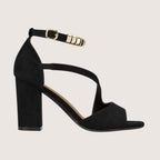 Seravelle | Women’s Cross-Strap Block Heel Sandals