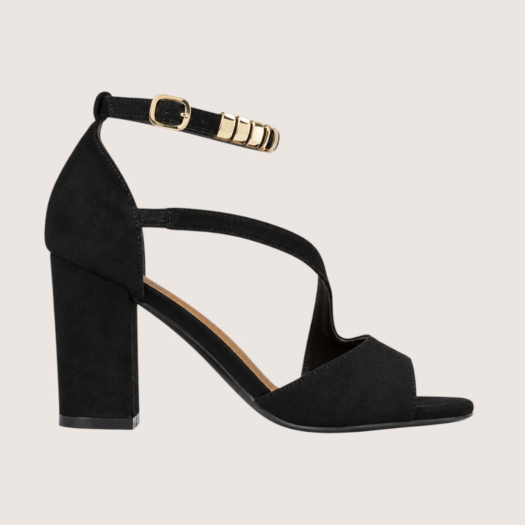 Seravelle | Women’s Cross-Strap Block Heel Sandals