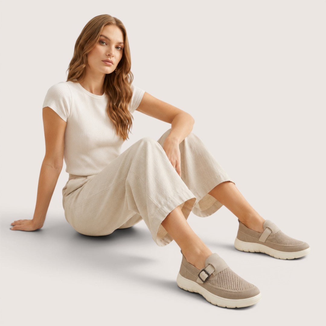Elvara | Women’s Comfort Knit Slip-On Sneakers
