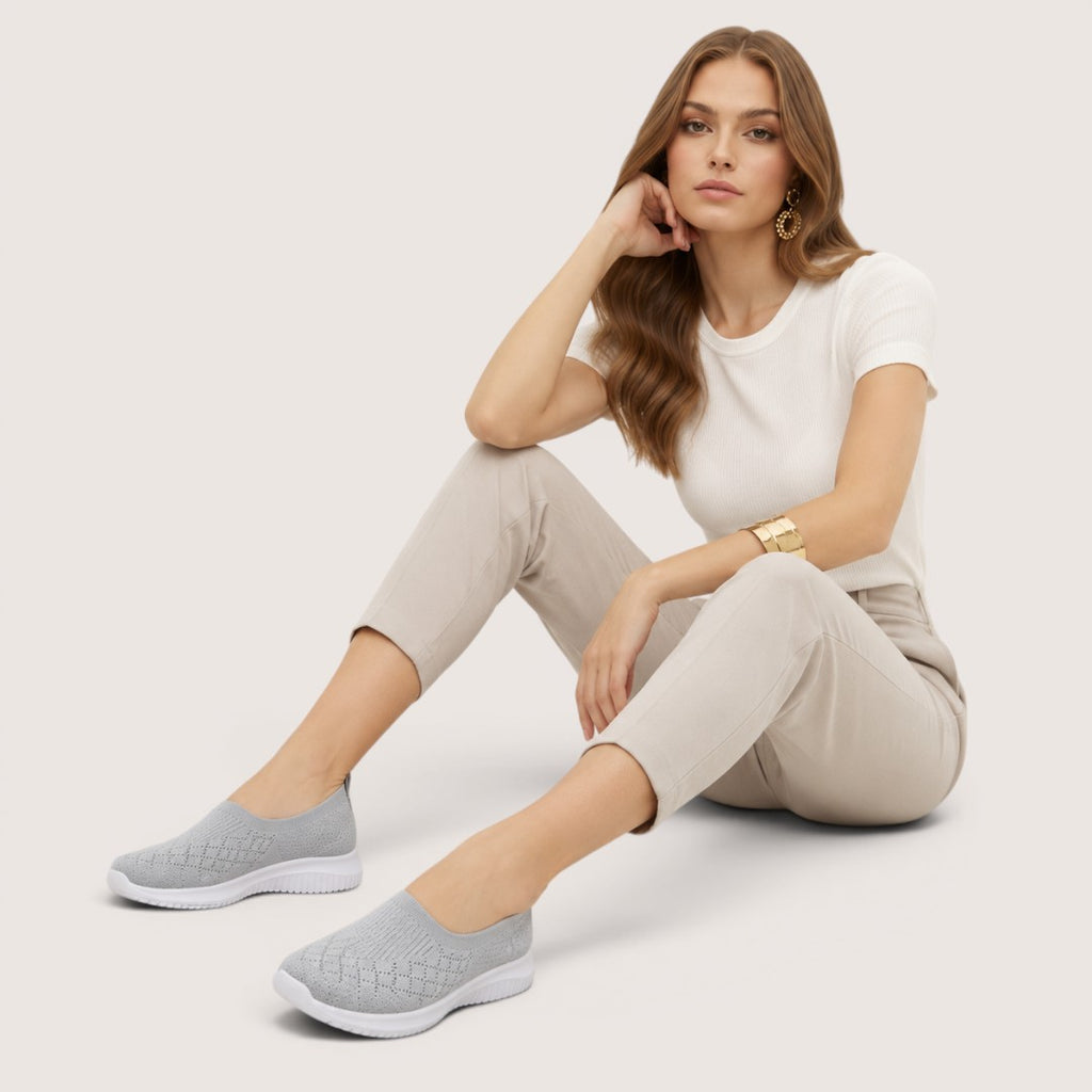 Rosellea | Women’s Breathable Knit Slip-On Shoes