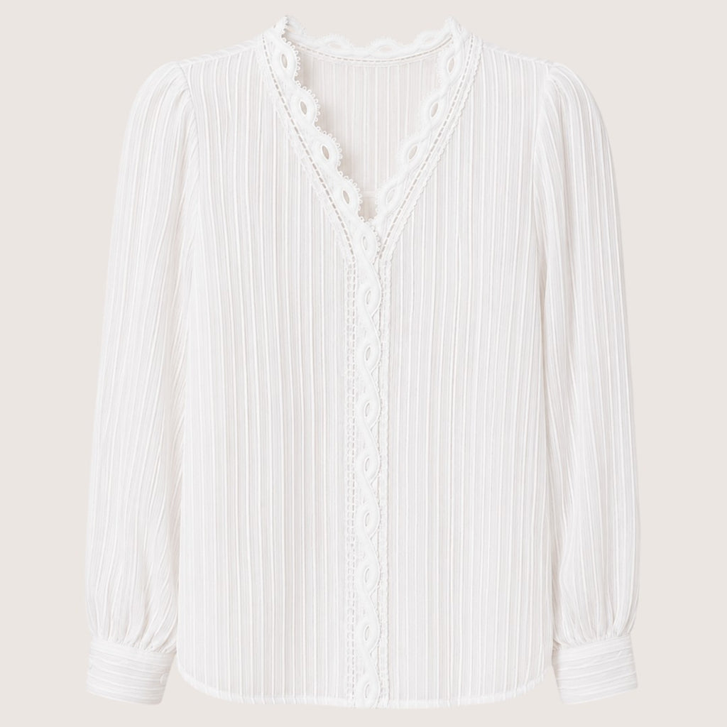 Rosamira | Women’s Pleated Button Blouse
