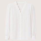 Rosamira | Women’s Pleated Button Blouse