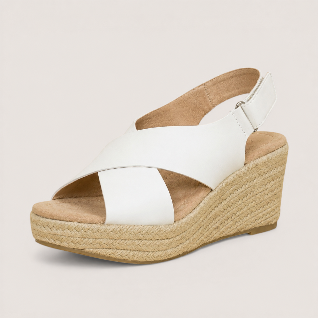Sienna | Women’s Platform Sandals with Cross Strap Design