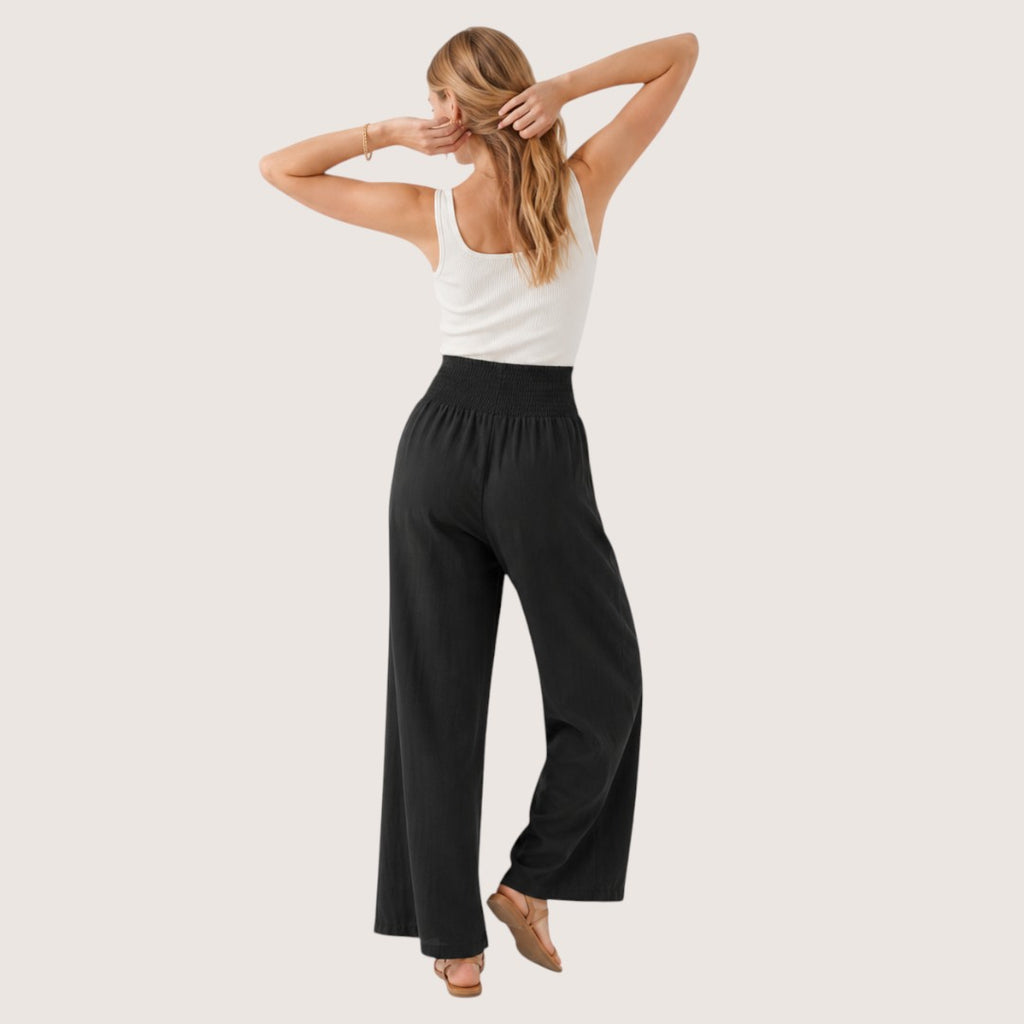 Sorella | Women’s High-Waist Linen Wide-Leg Pants