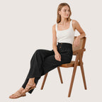 Sorella | Women’s High-Waist Linen Wide-Leg Pants