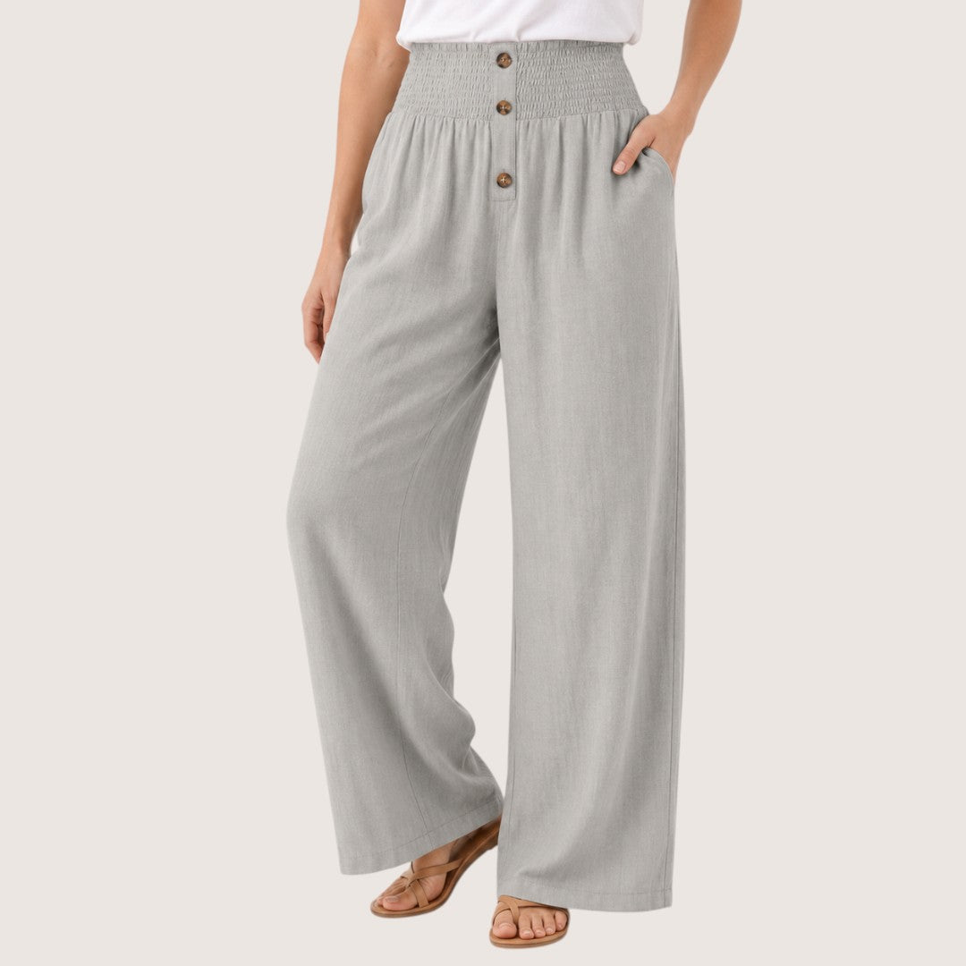 Sorella | Women’s High-Waist Linen Wide-Leg Pants