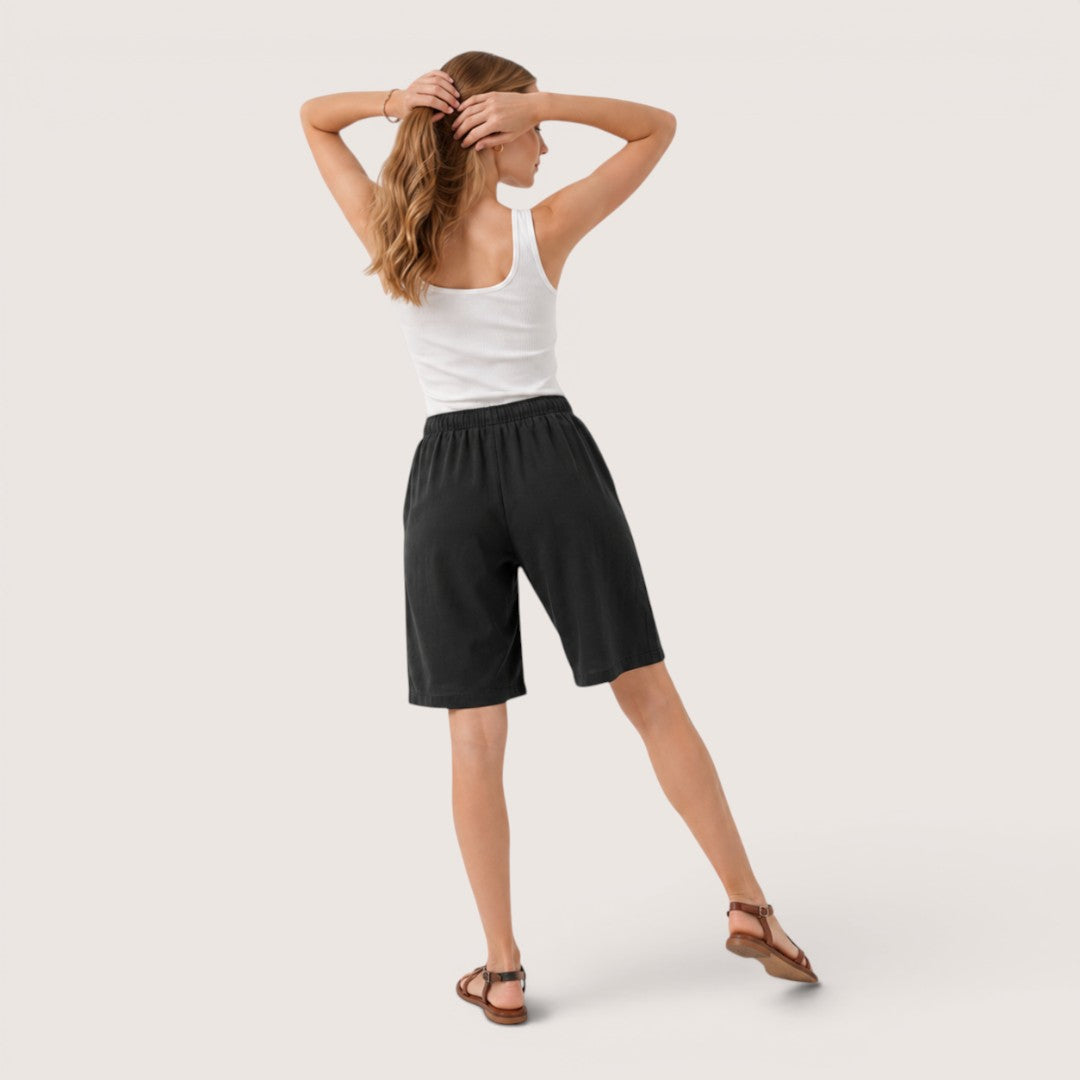 Lunessa | Women’s Relaxed Drawstring Bermuda Shorts