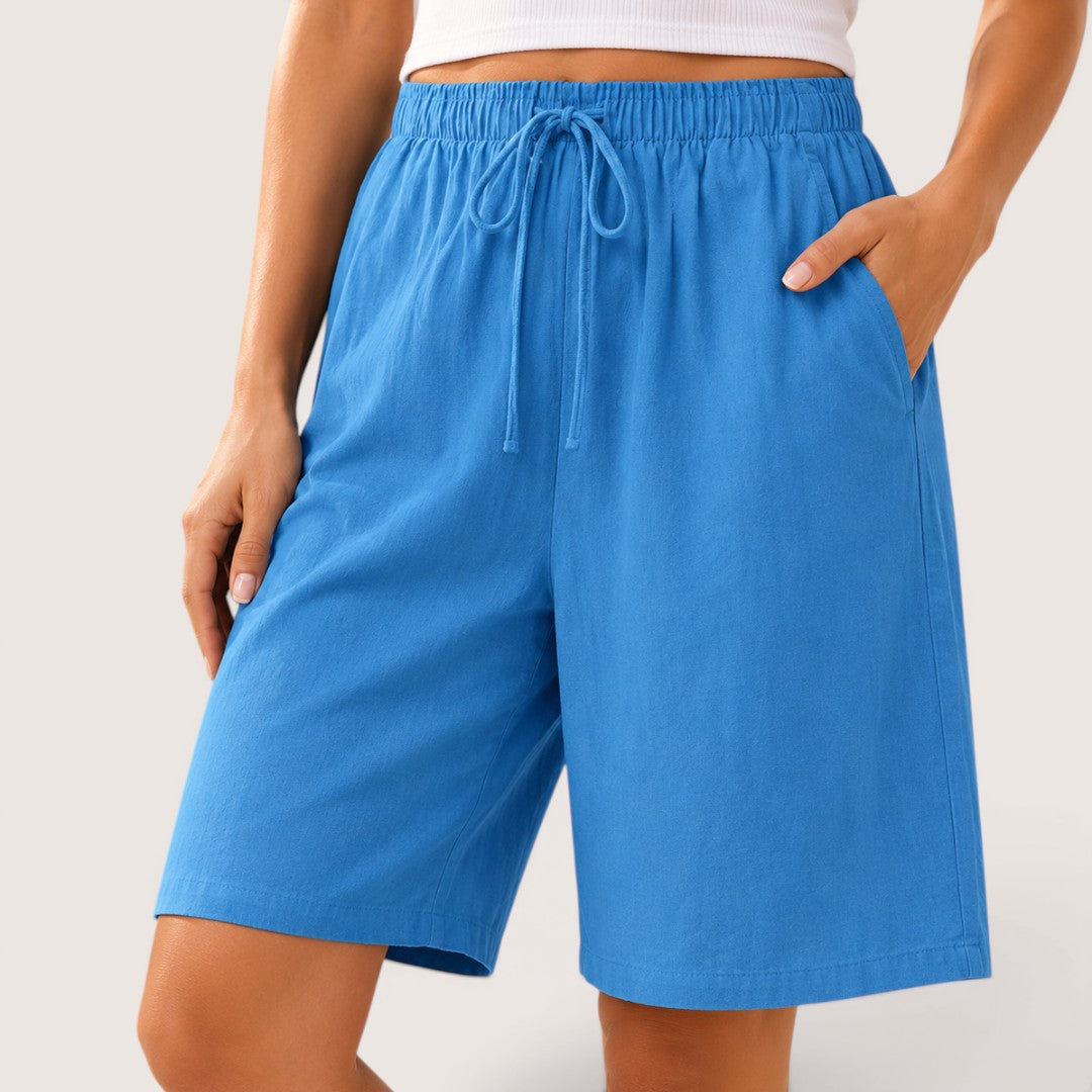 Lunessa | Women’s Relaxed Drawstring Bermuda Shorts