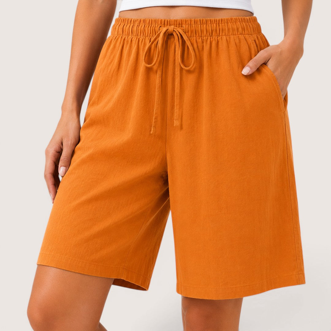 Lunessa | Women’s Relaxed Drawstring Bermuda Shorts