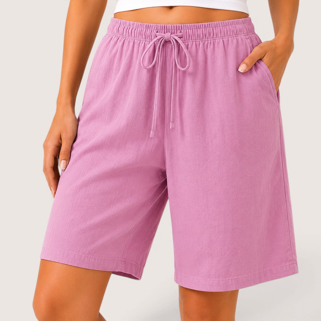 Lunessa | Women’s Relaxed Drawstring Bermuda Shorts
