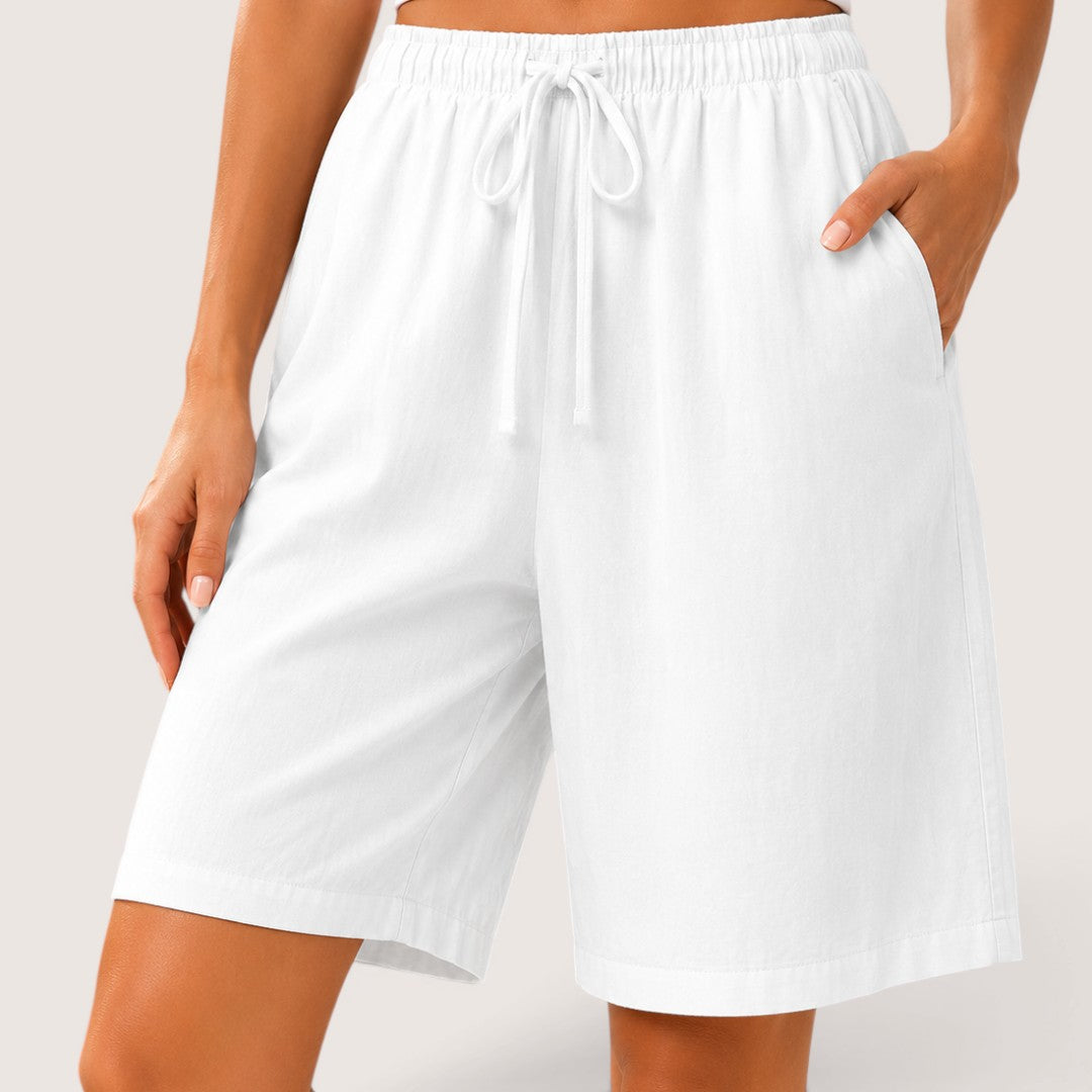 Lunessa | Women’s Relaxed Drawstring Bermuda Shorts