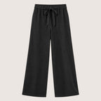 Olivienne | Women’s Linen Wide-Leg Drawstring Pants
