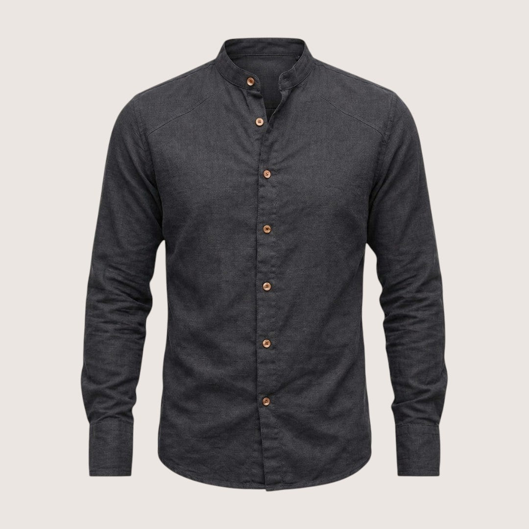 Kairo | Men’s Mandarin Collar Button Shirt