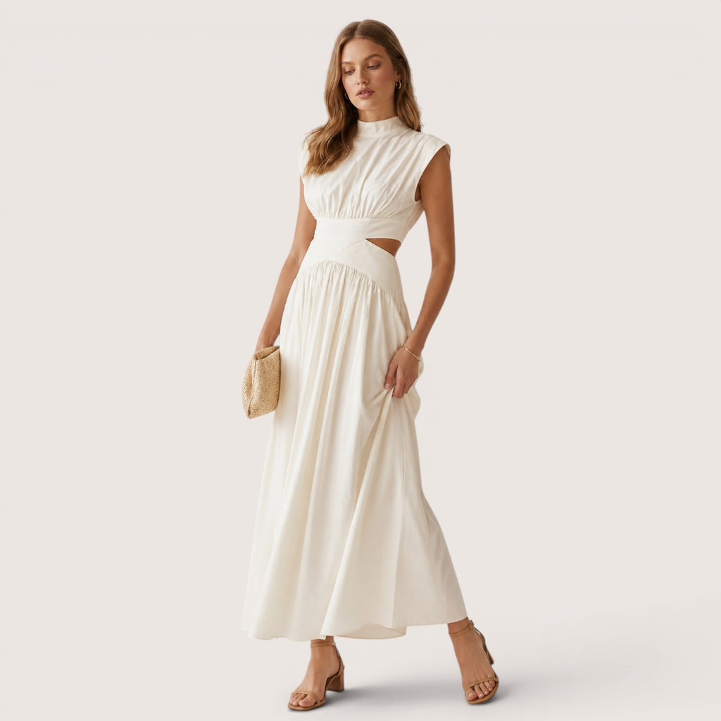 Elvianne | Women’s Cut-Out Waist Maxi Dress