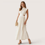Elvianne | Women’s Cut-Out Waist Maxi Dress