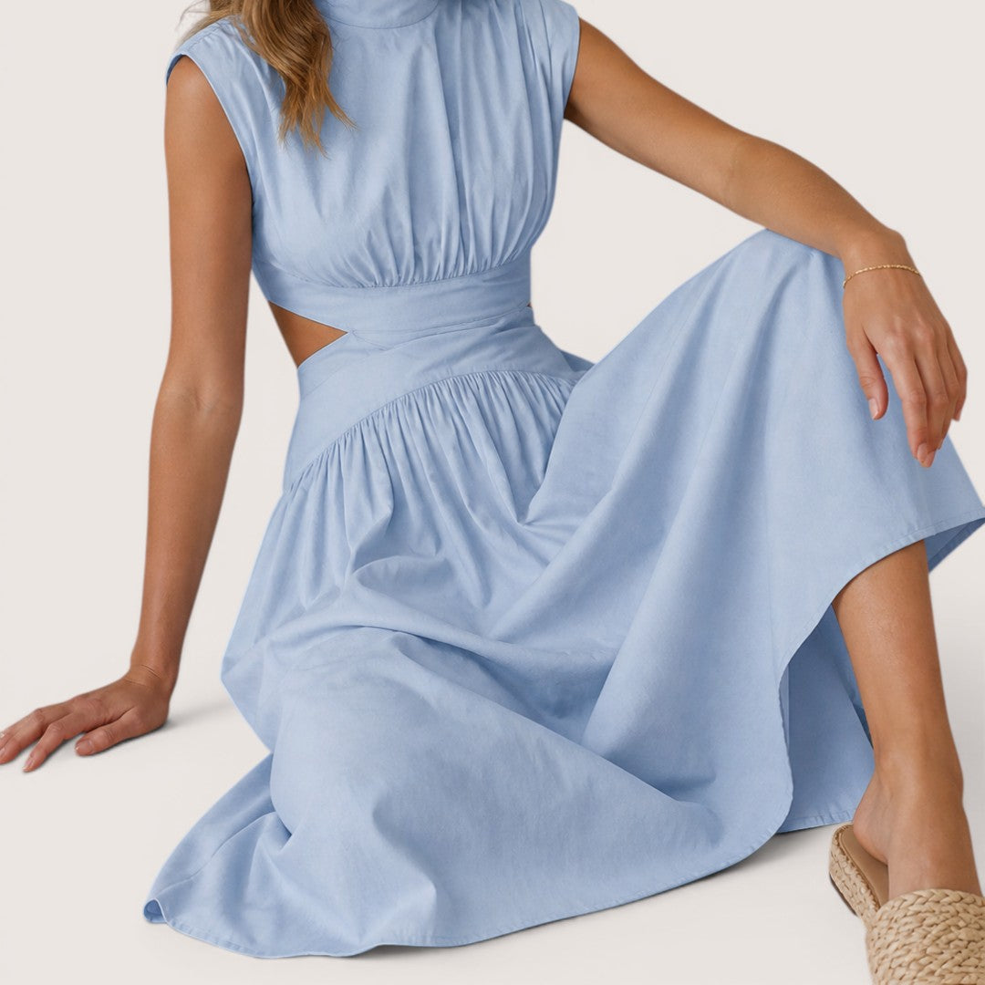 Elvianne | Women’s Cut-Out Waist Maxi Dress