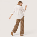 Lunavelle | Women’s High-Waist Linen Tie Pants