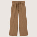 Lunavelle | Women’s High-Waist Linen Tie Pants