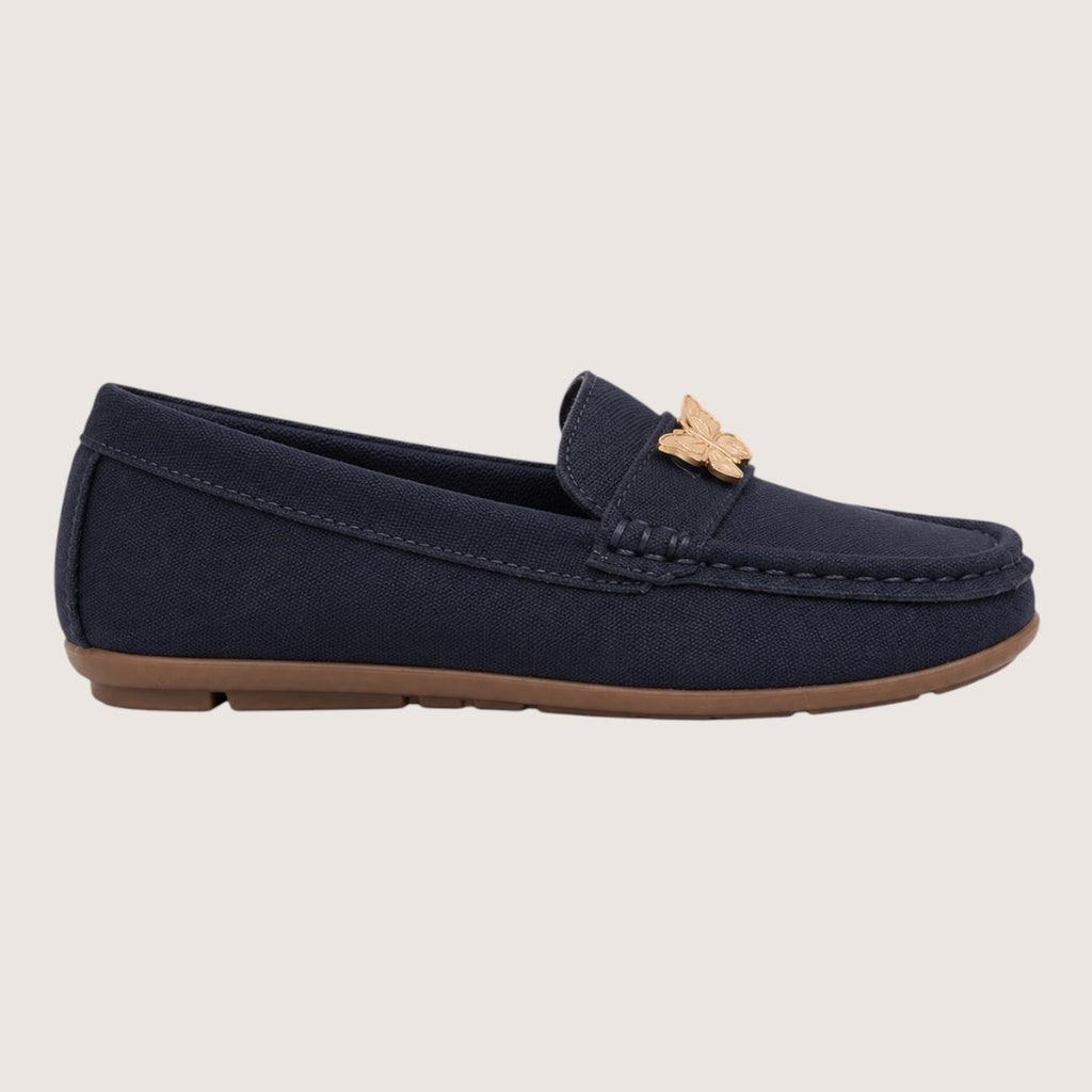 Bellavie | Women’s Butterfly Accent Comfort Loafers