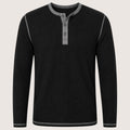 Varex | Men’s Textured Henley Long Sleeve Shirt