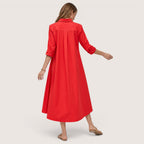 Elviera | Women’s Button-Down Shirt Midi Dress