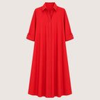 Elviera | Women’s Button-Down Shirt Midi Dress