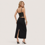 Vexa | Women’s Croc-Embossed Corset Top