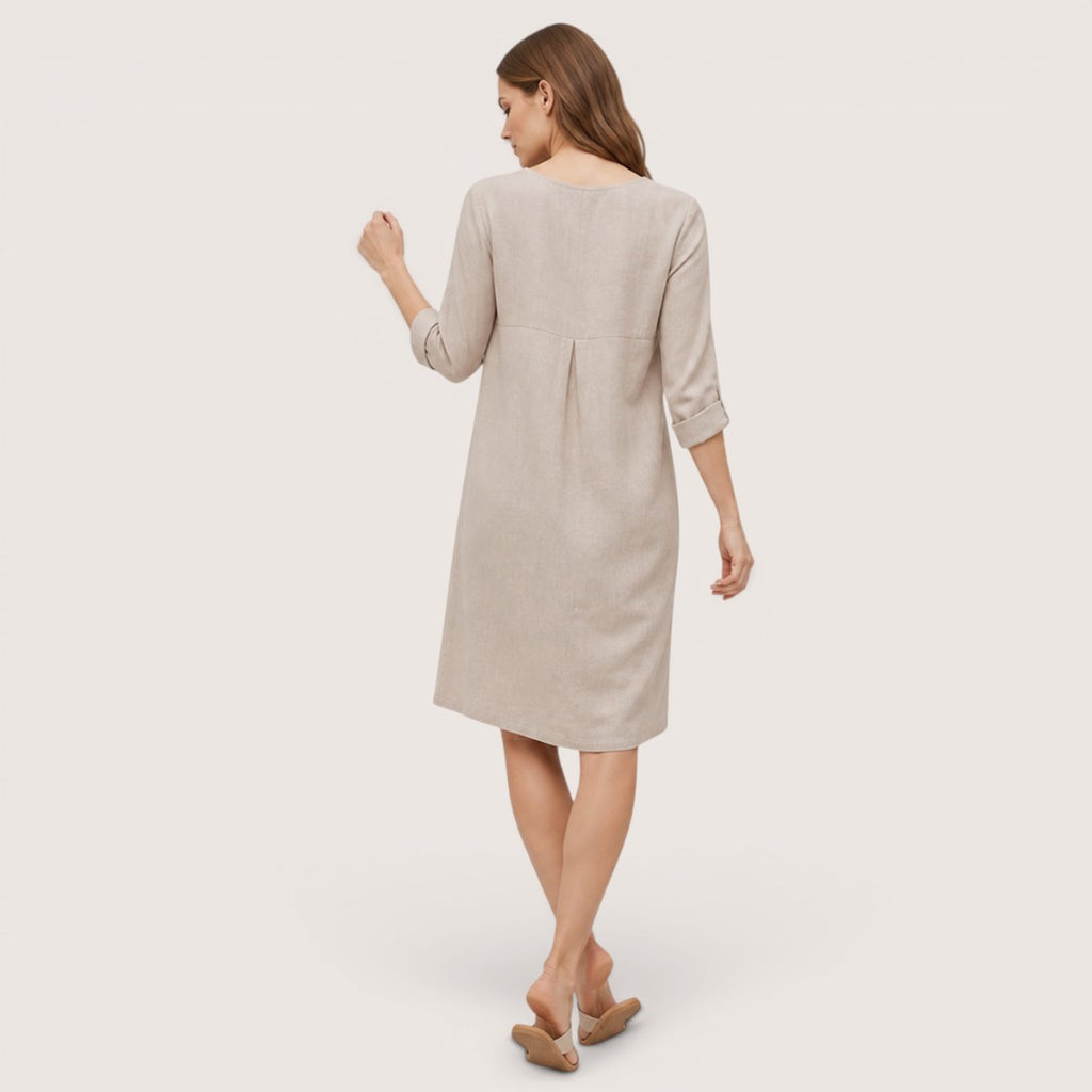 Corena | Women’s Button-Front Casual Shift Dress