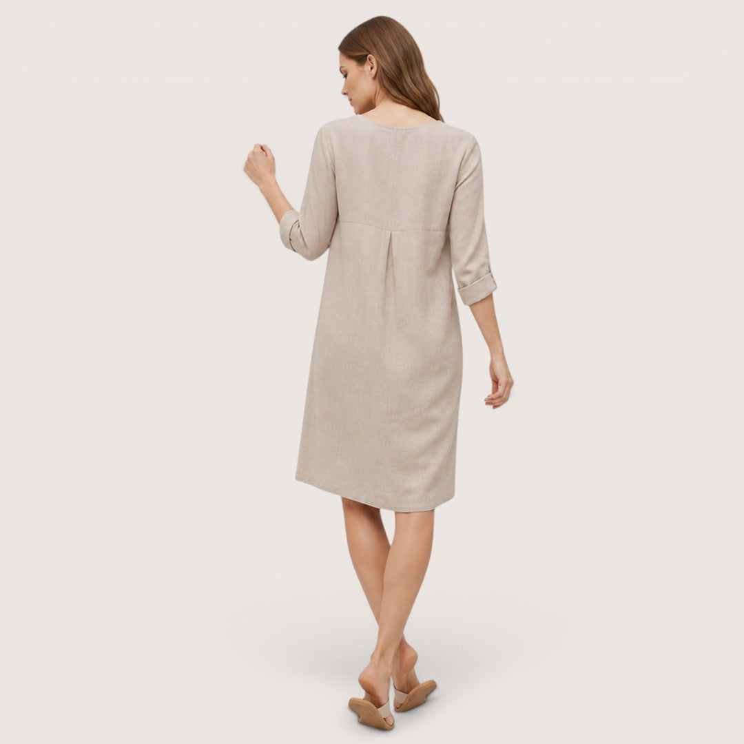 Corena | Women’s Button-Front Casual Shift Dress