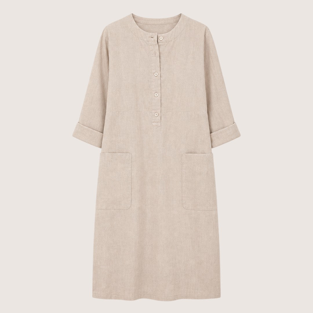 Corena | Women’s Button-Front Casual Shift Dress