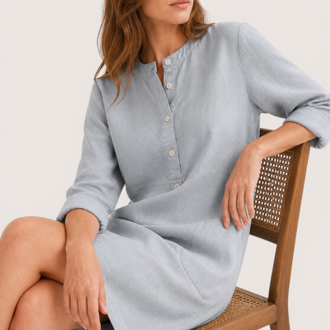 Corena | Women’s Button-Front Casual Shift Dress
