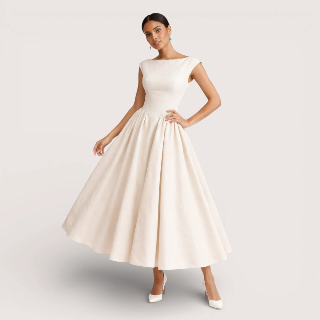 Valerina | Women’s Elegant Fit & Flare Midi Dress