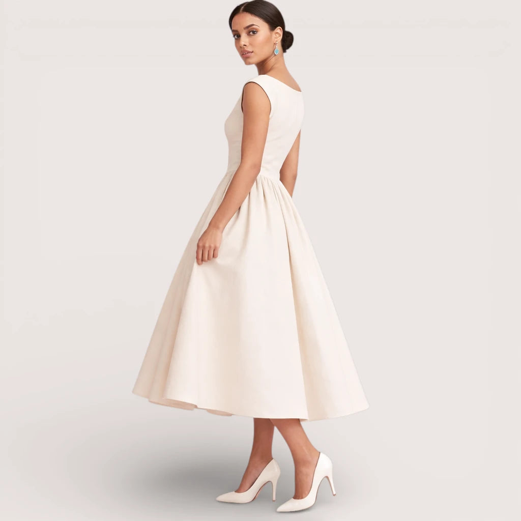 Valerina | Women’s Elegant Fit & Flare Midi Dress