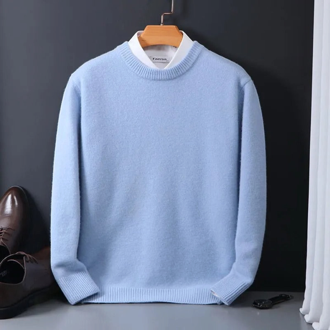Edmund | Men's Mohair Blend Crewneck Knit Sweater