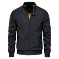 Everett | Men's Zip Front Stand Collar Bomber Jacket