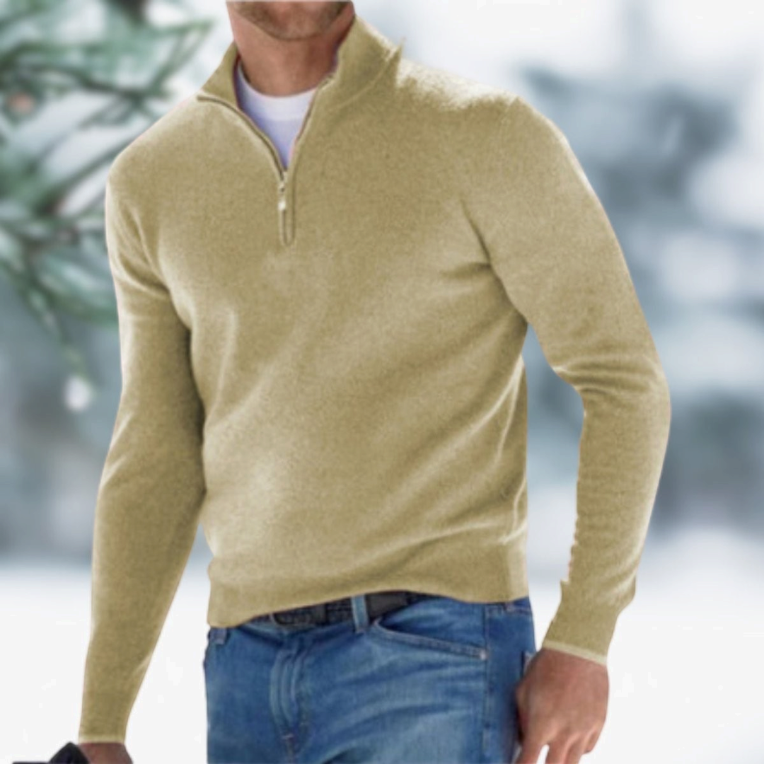 Felix | Men's Quarter-Zip Fine Knit Pullover Sweater