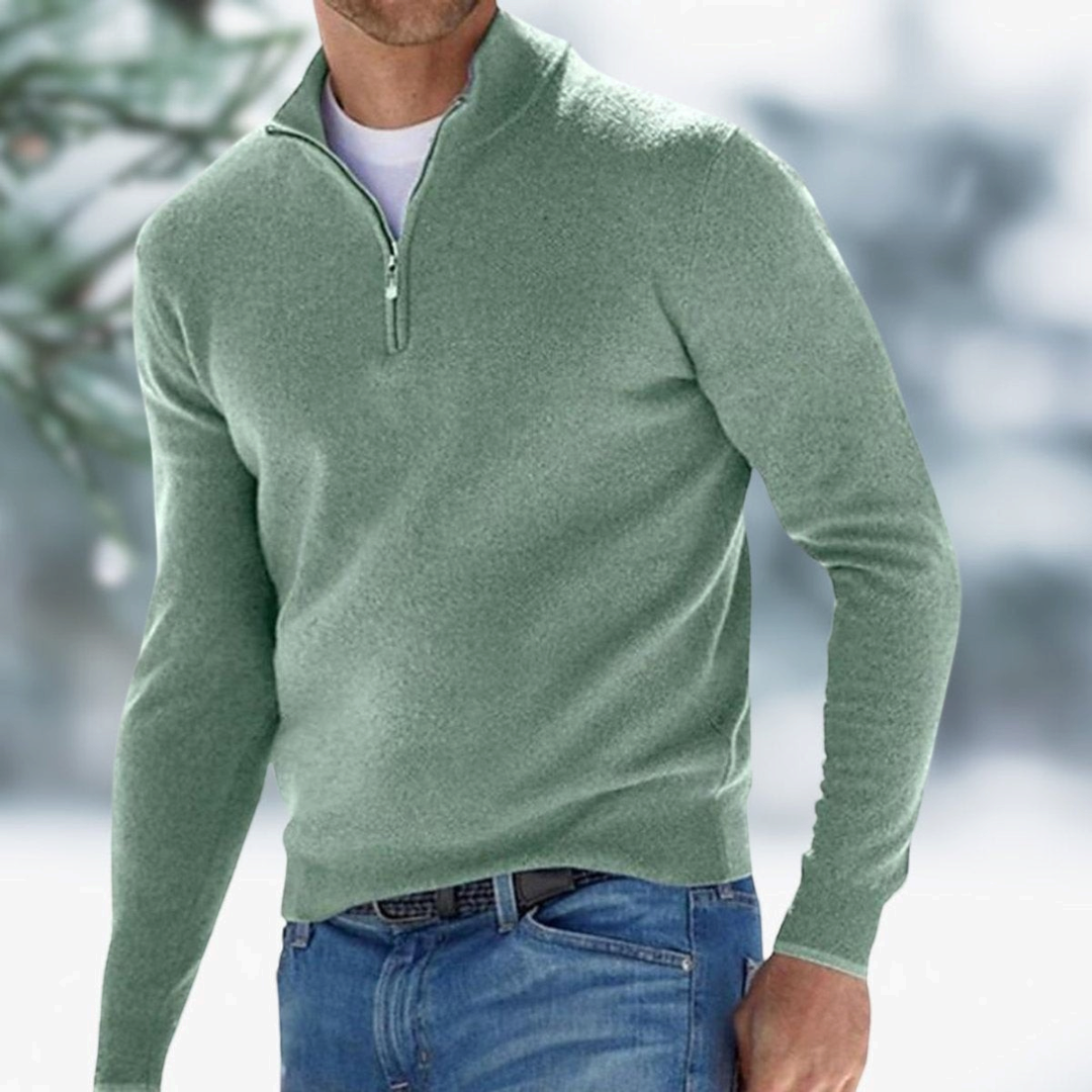 Felix | Men's Quarter-Zip Fine Knit Pullover Sweater