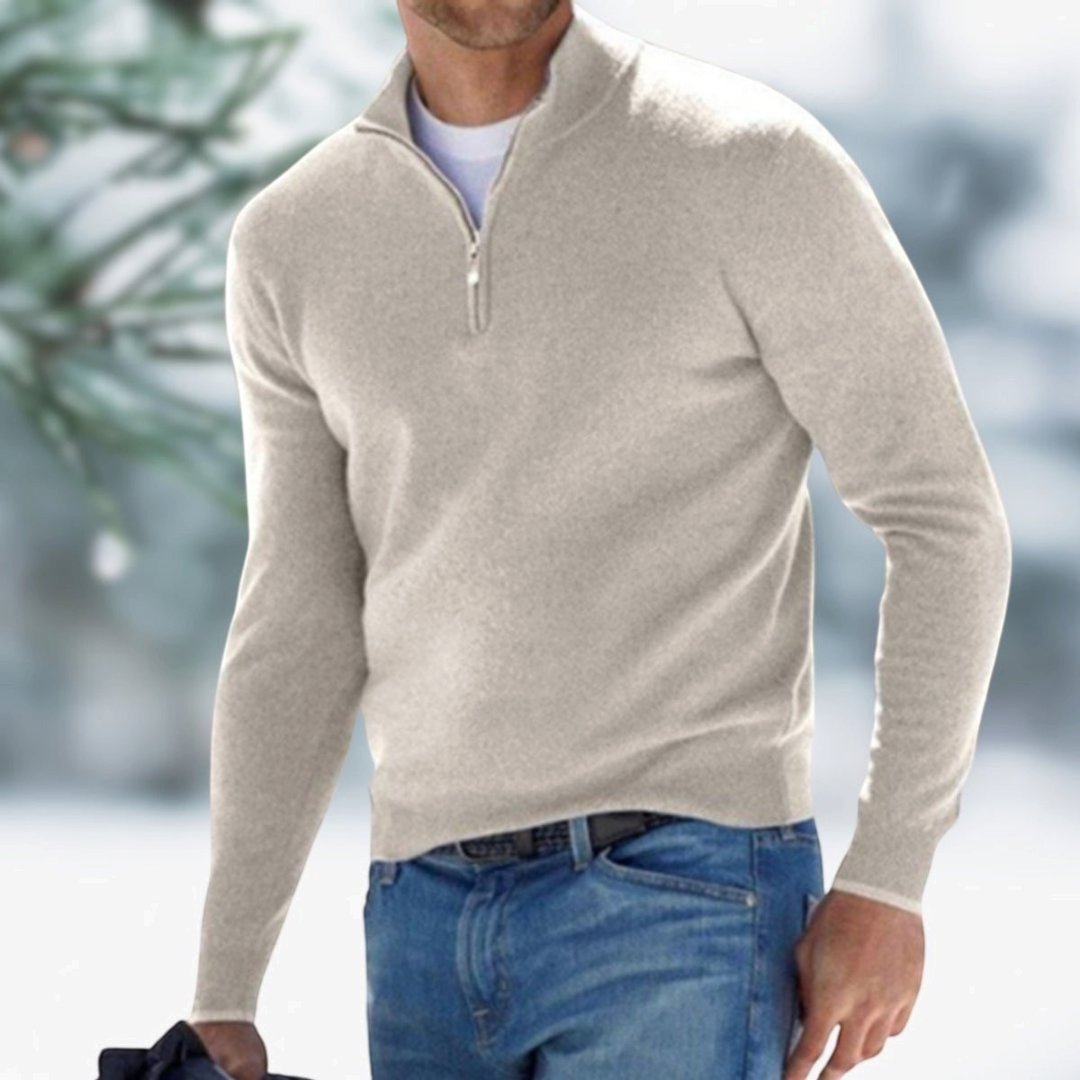 Felix | Men's Quarter-Zip Fine Knit Pullover Sweater